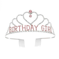 CRYSTAL CUBIC ZIRCONIA CROWN WITH COMB TIARA