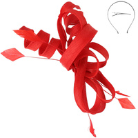 3-PIECE SUNDAY BEST KENTUCKY DERBY SOUTHERN STYLE FLAX FABRIC RIBBON DECORATIVE DETACHABLE HEADPIECE FASCINATOR