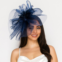 FLORAL VEIL MESH FASCINATOR