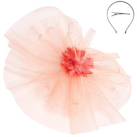 FLORAL VEIL MESH FASCINATOR