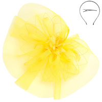 FLORAL VEIL MESH FASCINATOR