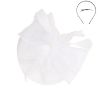 FEATHER MESH FASCINATOR HAIR CLIP SET