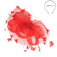 FEATHER SPRAY LOOP FASCINATOR