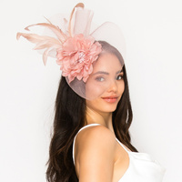 FORAL FEATHERED SINAMAY FASCINATOR
