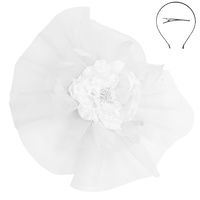 FLORAL FEATHER FASCINATOR HAIR CLIP SET