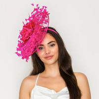 FEATHER SPRAY FLOWER FASCINATOR