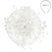 FEATHER SPRAY FLOWER FASCINATOR