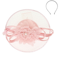 FLORAL DISC FASCINATOR HEADBAND