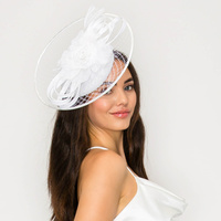 FLORAL DISC FASCINATOR HEADBAND