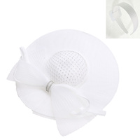 ORGANZA BOW SAUCER FASCINATOR