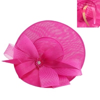 LOOPED BOW SAUCER FASCINATOR