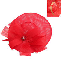 LOOPED BOW SAUCER FASCINATOR