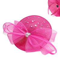 ORGANZA BOW SAUCER FASCINATOR