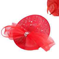 ORGANZA BOW SAUCER FASCINATOR