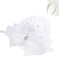 ORGANZA BOW SAUCER FASCINATOR