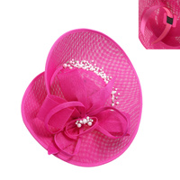 PEARL BOW SAUCER FASCINATOR