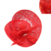 PEARL BOW SAUCER FASCINATOR
