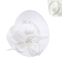 PEARL BOW SAUCER FASCINATOR