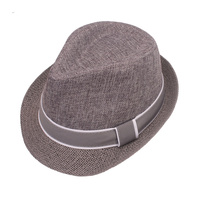 COLOR BLOCKING NEUTRAL TONE FEDORA