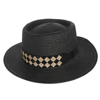 FLOPPY BRIM PAPER BRAID FEDORA PANAMA HAT
