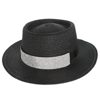 FLOPPY BRIM PAPER BRAID FEDORA PANAMA HAT