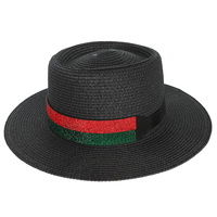 FLOPPY BRIM PAPER BRAID FEDORA PANAMA HAT