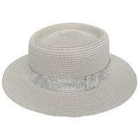 FLOPPY BRIM PAPER BRAID SUNSHADE HAT