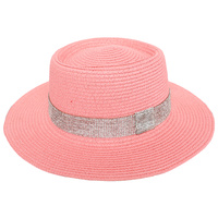 FLOPPY BRIM PAPER BRAID SUNSHADE HAT