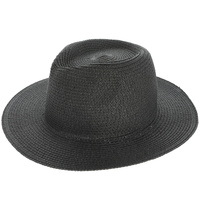FLOPPY BRIM PAPER BRAID PANAMA FEDORA HAT - CASUAL HATS