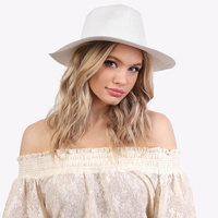FLOPPY BRIM PAPER BRAID PANAMA FEDORA HAT - CASUAL HATS