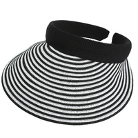 FASHION STRAW WOVEN SUN VISOR HAT