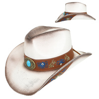 FASHION WESTERN PAPER BRAID COWBOY HAT