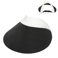 FASHION PAPER BRAID SUN VISOR HAT