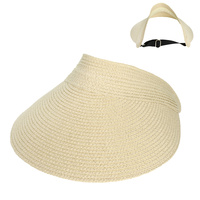 FASHION PAPER BRAID SUN VISOR HAT