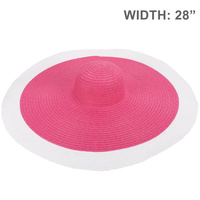 FLOPPY OVERSIZED WIDE BRIM STRAW SUN HAT