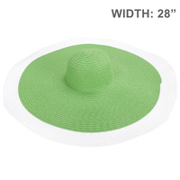 FLOPPY OVERSIZED WIDE BRIM STRAW SUN HAT