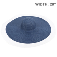FLOPPY OVERSIZED WIDE BRIM STRAW SUN HAT