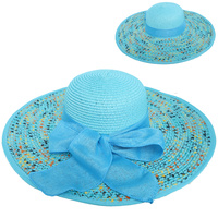 FLOPPY OVERSIZED WIDE BRIM STRAW SUN HAT