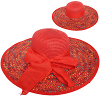 FLOPPY OVERSIZED WIDE BRIM STRAW SUN HAT