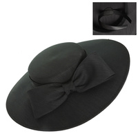 CLASSIC FLAT BRIM BOW BRAID HAT