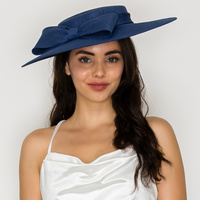 CLASSIC FLAT BRIM BOW BRAID HAT