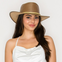 WESTERN LEATHER COWBOY HAT