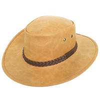 WESTERN LEATHER COWBOY HAT