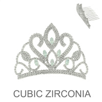 CZ CROWN COMB TIARA