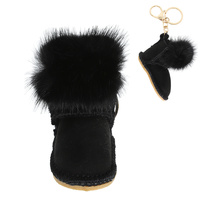 SHEARLING WINTER BOOT KEYCHAIN
