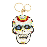 DIA DE LOS MUERTOS SUGAR SKULL KEYCHAIN