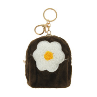 FLOWER BACKPACK KEYCHAIN