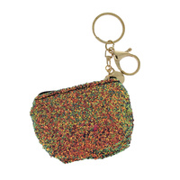 SEQUIN BACK PACK KEYCHAIN