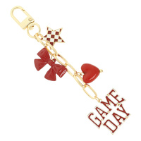 GAME DAY CHARM BAG KEYCHAIN