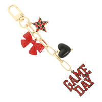 GAME DAY CHARM BAG KEYCHAIN